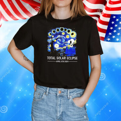 Snoopy and Woodstock total solar eclipse 2024 T-Shirt