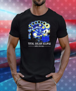 Snoopy and Woodstock total solar eclipse 2024 T-Shirt