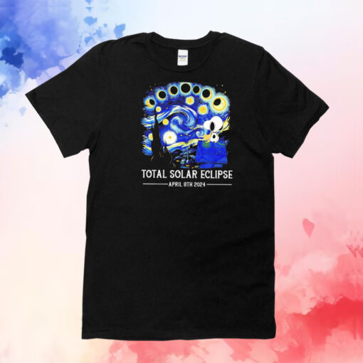 Snoopy and Woodstock total solar eclipse 2024 T-Shirt