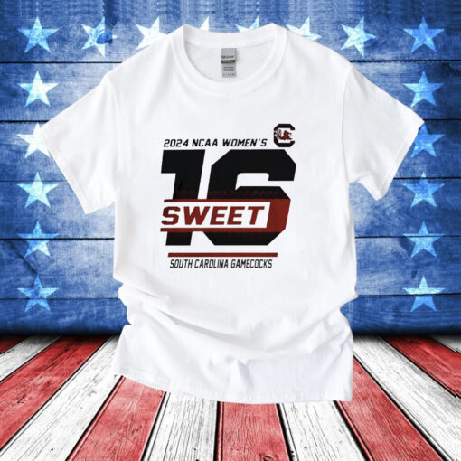 South Carolina Gamecocks 2024 NCAA Women’s Sweet 16 T-Shirt