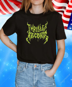 Thriller Records Metal Logo Black T-Shirt