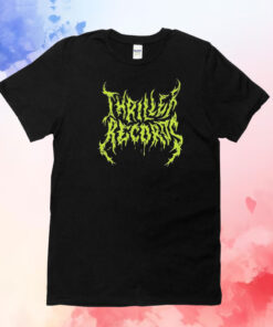 Thriller Records Metal Logo Black T-Shirt