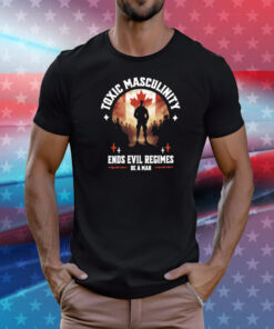 Toxic masculinity ends evil regimes be a man T-Shirt