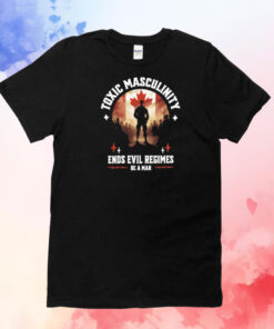 Toxic masculinity ends evil regimes be a man T-Shirt