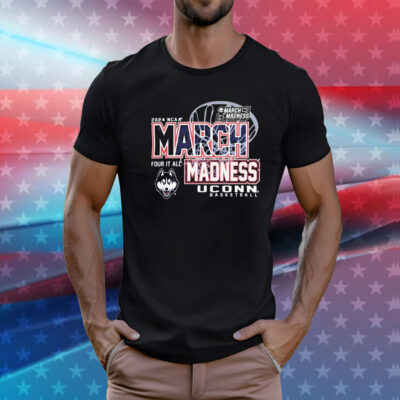 Uconn Huskies 2024 Women’S Basketball March Madness T-Shirt