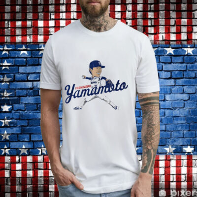 Yoshinobu Yamamoto Los Angeles Dodgers caricature T-Shirt