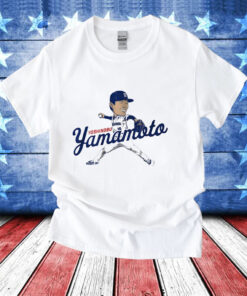 Yoshinobu Yamamoto Los Angeles Dodgers caricature T-Shirt