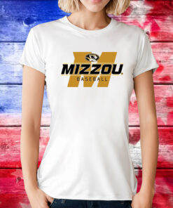 Mizzou Tigers 2024 Baseball Block M Oval Tiger Head t-shirt