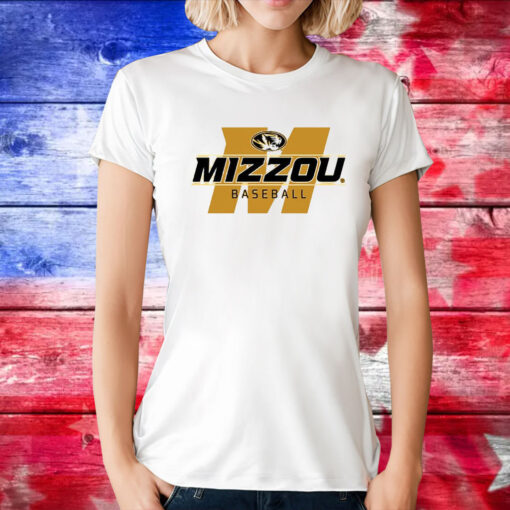 Mizzou Tigers 2024 Baseball Block M Oval Tiger Head t-shirt