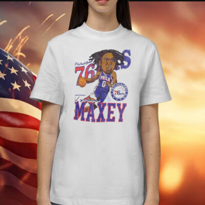 76ers Tyrese Maxey Caricature Shirt