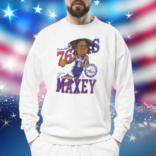 76ers Tyrese Maxey Caricature Shirt