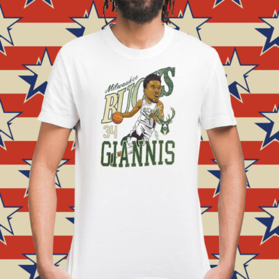 Bucks Giannis Antetokounmpo Caricature Shirt