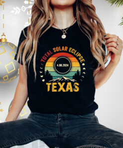 Total Solar Eclipse Texas, April 8th Path of Totality Shirts