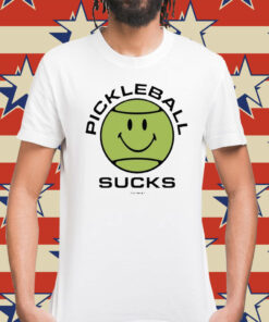 Smiley Pickleball Sucks t-shirt