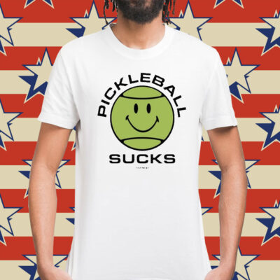 Smiley Pickleball Sucks t-shirt