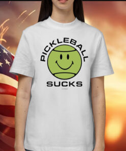 Smiley Pickleball Sucks t-shirt