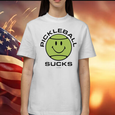 Smiley Pickleball Sucks t-shirt