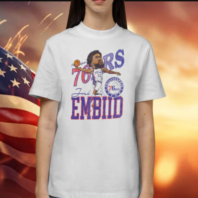 76ers Joel Embiid Caricature Shirt