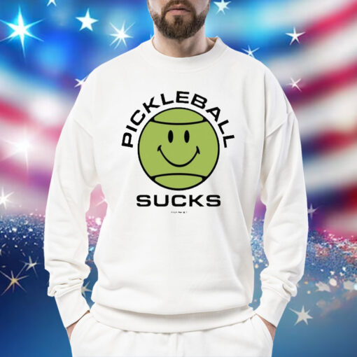 Smiley Pickleball Sucks t-shirt