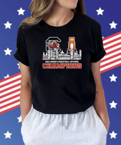 2024 South Carolina Gamecocks Skyline Women’S Basketball National Champions Ncaa Name Of Players Shirt