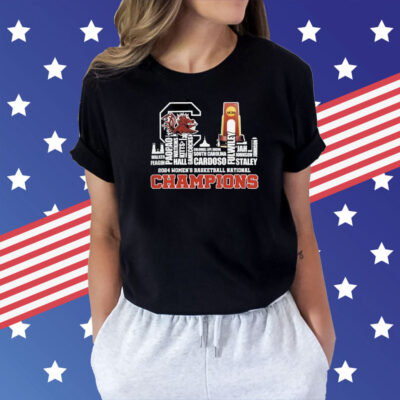 2024 South Carolina Gamecocks Skyline Women’S Basketball National Champions Ncaa Name Of Players Shirt