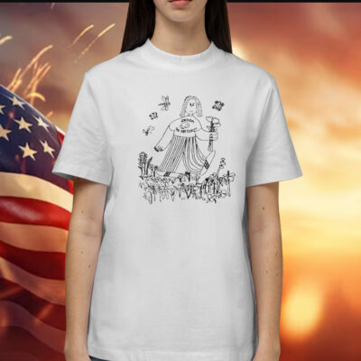 Snoopy For President Walking With Flowers t-shirt