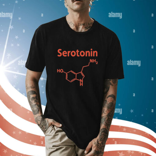 Endra Wearing Serotonin Comfy t-shirt