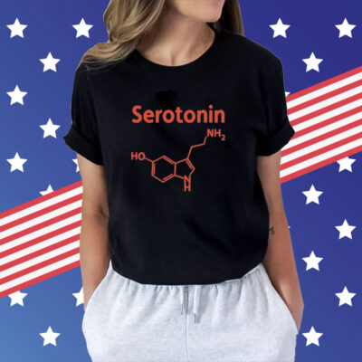 Endra Wearing Serotonin Comfy t-shirt