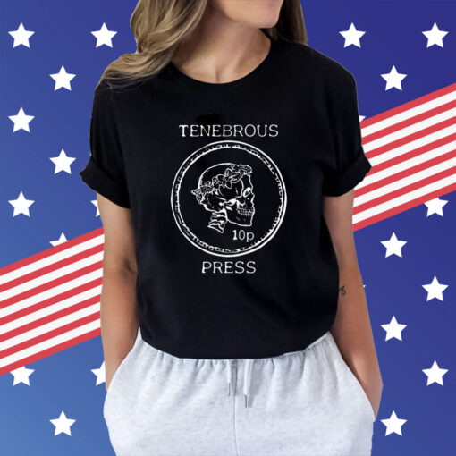 Tenebrous Press Skull and Laurel Straight Cut t-shirt
