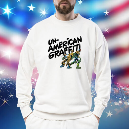 Unamerican Graffiti Judge Dredd Funny t-shirt