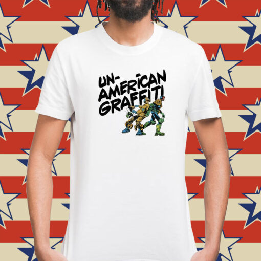 Unamerican Graffiti Judge Dredd Funny t-shirt