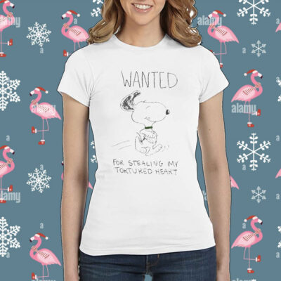 Official Snoopy wanted for stealing my toktured heart Shirt