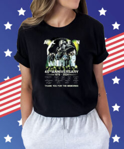 Ailen 45th Anniversary 1979-2024 Thank You For The Memories signatures t-shirt