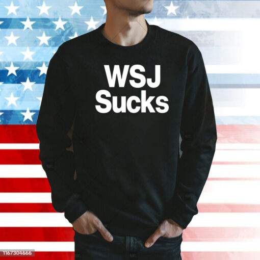 Elon Musk wearing WSJ sucks Shirt