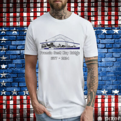 Francis Scott Key Bridge 1977 2024 T-Shirt