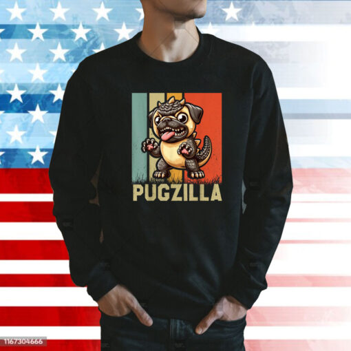 Pug Owner Pugzilla Dog Lover Funny Animal Pet Breeder Hoodie