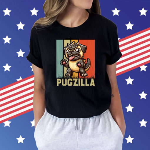 Pug Owner Pugzilla Dog Lover Funny Animal Pet Breeder Shirt