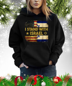 I Stand With Israel America Flag Hoodie