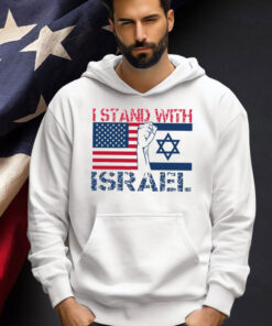 I Stand With Israel Shirt, Israel USA Flags Sweatshirt, Israel T-Shirt