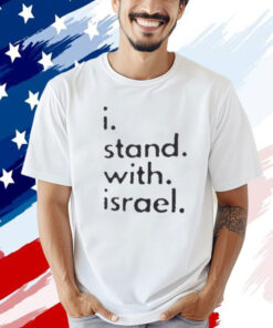 I Stand with Israel Men's 100% cotton Gray T-Shirt