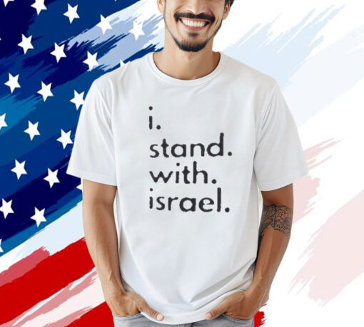 I Stand with Israel Men's 100% cotton Gray T-Shirt