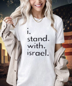 I Stand with Israel Men's 100% cotton Gray T-Shirt