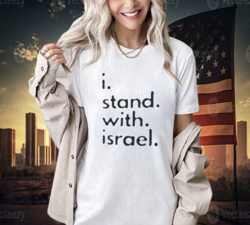 I Stand with Israel Men's 100% cotton Gray T-Shirt