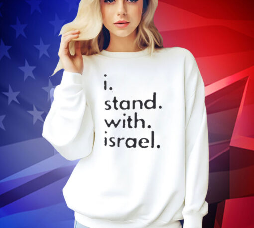 I Stand with Israel Men's 100% cotton Gray T-Shirt