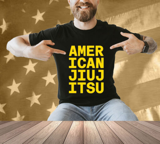 Jake Shields Wearing American Jiu Jitsu T-shirt