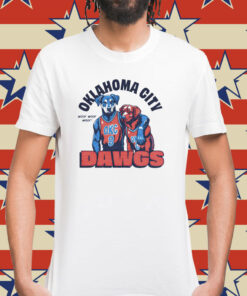 Jalen Williams wearing Oklahoma city dawgs woof Shirt