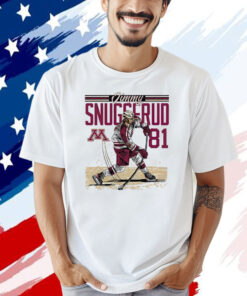 Jimmy Snuggerud Minnesota NCAA Men’s Ice Hockey Caricature T-shirt