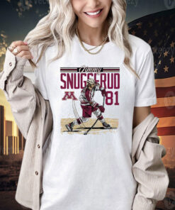 Jimmy Snuggerud Minnesota NCAA Men’s Ice Hockey Caricature T-shirt