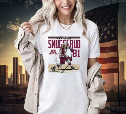 Jimmy Snuggerud Minnesota NCAA Men’s Ice Hockey Caricature T-shirt