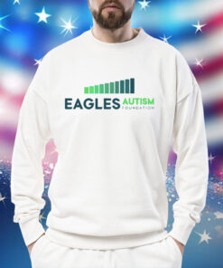 Kylie Kelce wearing eagles autism foundation Shirt